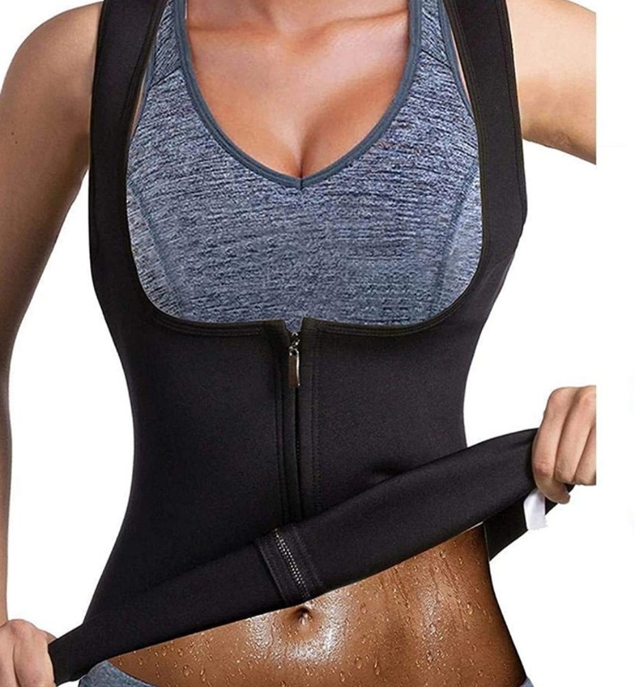 Womens sweat thermal workout vest S-M